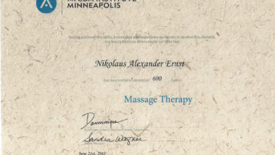 Aveda Institute Massage Therapy Diploma